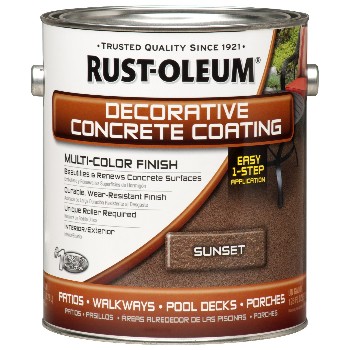 Rust-Oleum 266554 Concrete Decorative Coating,  Sunset ~ Gallon