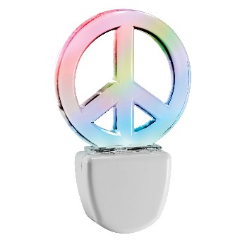 Night Light ~ Peace Sign Design w/Color Changing LED