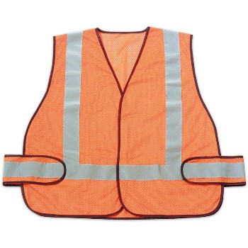 Safety Vest, Fluorescent Orange 