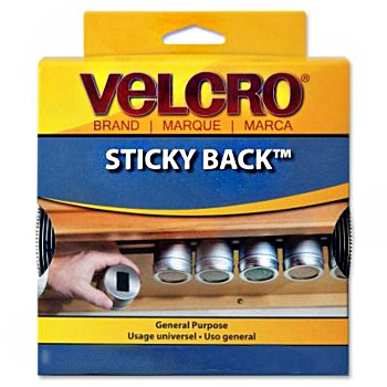 Black Sticky Back Velcro Tape 5' x 3/4" 