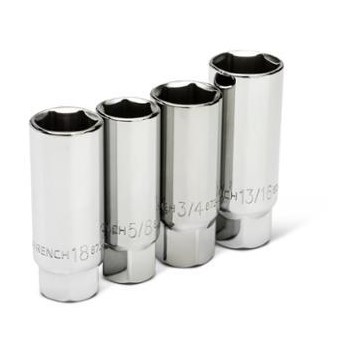 GearWrench Spark Plug Socket Set, 4pc - 3/8" Drive