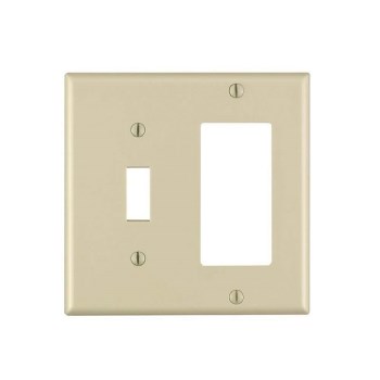 Combo Wallplate, Toggle & GFCI - Ivory
