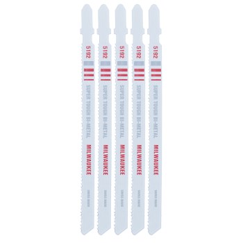 T-Shank Jigsaw Blade, Bi-Metal - 5-1/4" x 14 TPI, 5pk