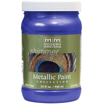 Modern Masters Me429-32 Metallic Paint, Venetian Blue 32 Ounce