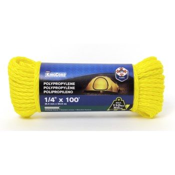 Mibro Group   300301 1/4in. X100ft. Hlw Poly Rope