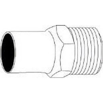 Copper Male Adapter, Reducing - 3/4" C x 1/2" MPT