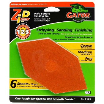 6pk Zip Sander Refill