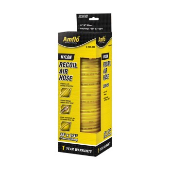Amflo Nylon Recoil Air Hose - 1/4" x 25 Ft