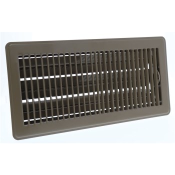 Hart & Cooley Floor Register, Brown - 2" x 12"
