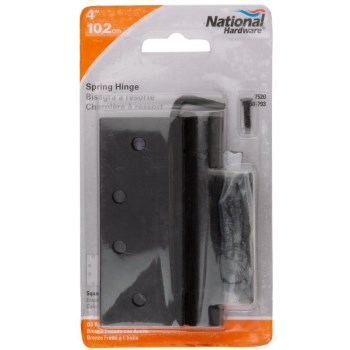 Door Closing Spring Hinge, Oil Rubbed Bronze - 4"