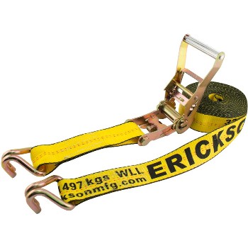 Erickson Mfg 78627-MS Ratchet Strap - 10,000 Lb Rated ~ 2" x 27 Ft