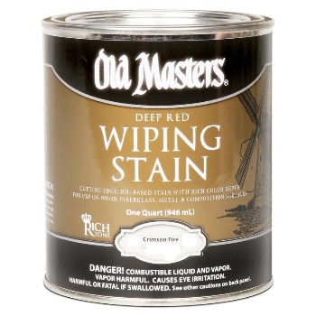 Wiping Wood Stain  240 VOC, Crimson Fire ~ Quart