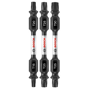 Bosch Itdetv2503 Torx Impact Tough Double Ended Bits, Three Pack ~ 2.5"