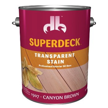 SuperDeck/DuckBack DB-1907 Exteror Transparent Stain,  Century Brown ~ Gallon