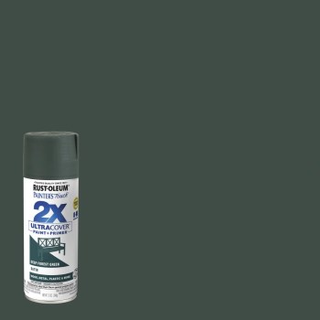 Painter's Touch 2X Spray Paint, Satin Forest Green - 12 oz