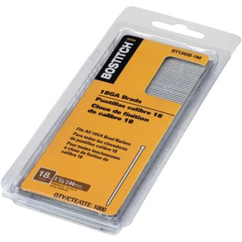 Bostitch 18-Gauge Brad Nails - 1-3/4"  (1000pk)