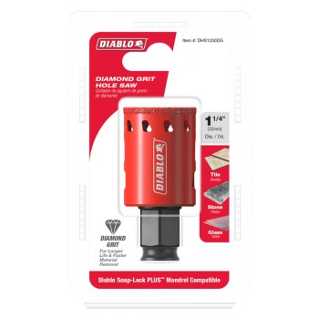 Diablo Diamond Grit Hole Saw   1-1/4"