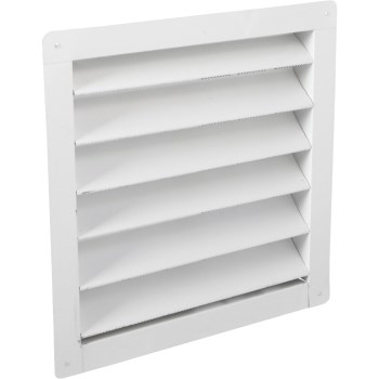 Air Vent Gable Louver Vent, White - 12" x 12"