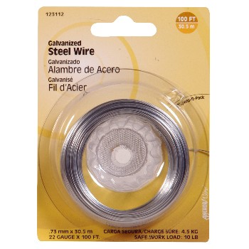 Galvanized Wire - 22 Gauge - 100 feet 