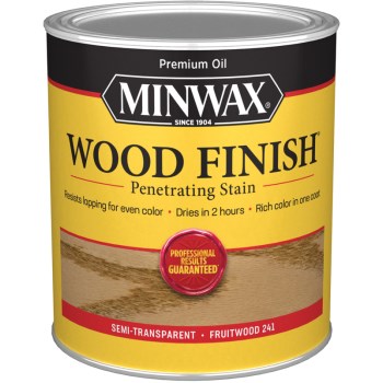 Minwax 70010 Semi-Transparent Wood Stain, Fruitwood ~ Quart 