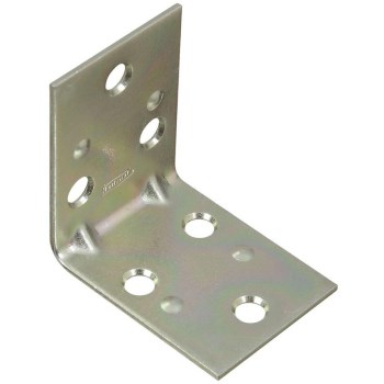 Corner Brace, Zinc Double Wide - 2" x 1-1/2" x 0.07"