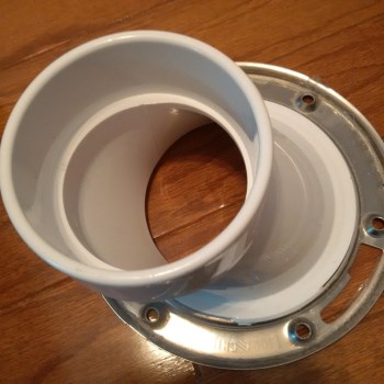 PVC Offset Closet Flange - 4" x 3"
