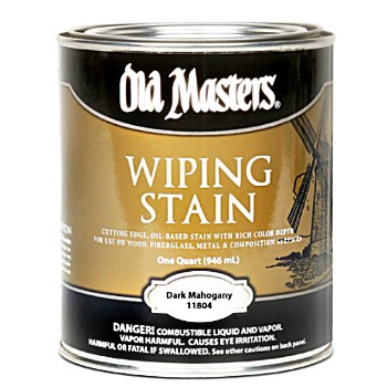 Wiping Stain, Quart ~ Dark Mahogany