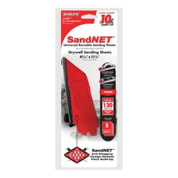 Diablo Sand Demon Drywall Sheet, Medium - 120G, 5pk