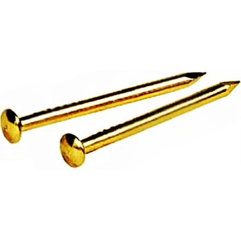 UPC 037504570098 product image for Hillman  122618 Escutcheon Pins, Brass ~ 18 Gauge - 0.5 inch | upcitemdb.com