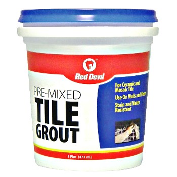 Red Devil 0428 Pre-Mixed Tile Grout ~ Pint 