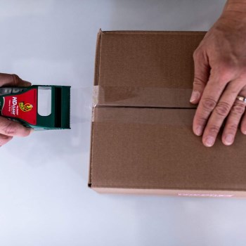 HD Clear Packaging Tape with Dispenser - 1.88" x 30 Yd