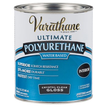 Rust-oleum 200041 Varathane Crystal Clear Polyurethane, Gloss ~ Quart