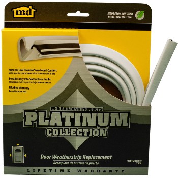 M-D Bldg Prods 91890 84in. Wh. Door Weatherstrip