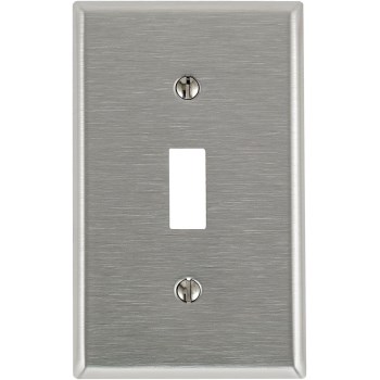 Single Switch Plate - Stainless Steel