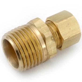 Anderson Metals Lead Free Brass Compression Connector   1/4" x 1/4"