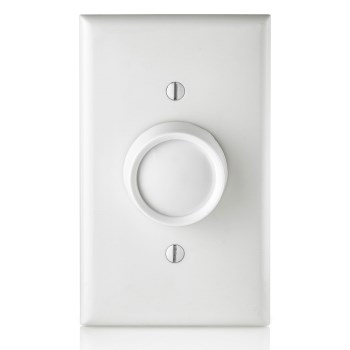 Single Pole Rotary Dimmer - 150W, White/Lt Almond