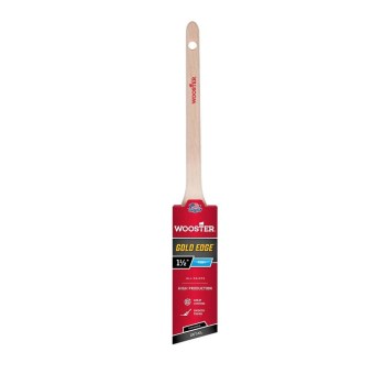Gold Edge Thin Angle Sash Brush   1-1/2"