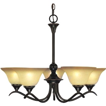 Hardware House  127547 Chandelier,  5 Light  Dover ~ Classic Bronze Finish