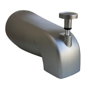 4 Way Lift Tub Spout, Satin Nickel