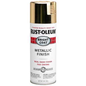 Rust-Oleum 7710830 Spray Metallic Paint~ Shiny Gold~ 11 oz