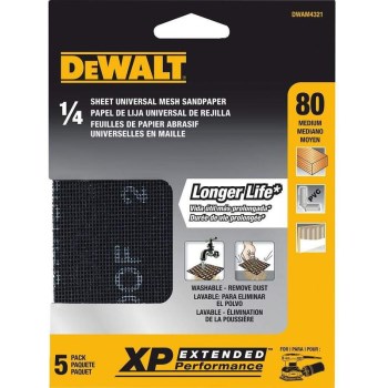 DeWalt DWAM4321 5pk 80g 1/4 Paper