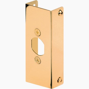 PrimeLine/SlideCo U9567 Brass Door Reinforcer, 1-3/4"