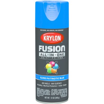Krylon Fusion Spray Paint and Primer, Patriotic Blue Gloss 