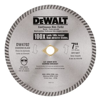 Dry Cut Diamond Wheel - 7"