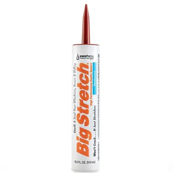 Big Stretch Acrylic Rubber Sealant, Redwood - 10.5 oz