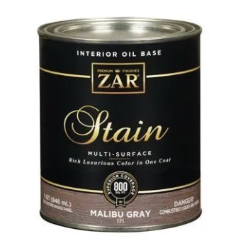 ZAR Oil-Based Interior Wood Stain,  #171 Malibu Gray  ~ Quart