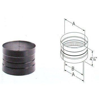 DuraBlack Double Skirted Adapter ~ 6" 