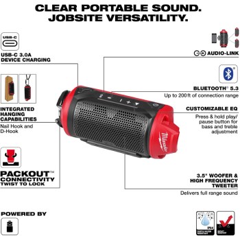 Milwaukee M12 Bluetooth Jobsite Speaker
