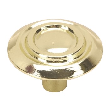 Scroll Cabinet Knob, Brass