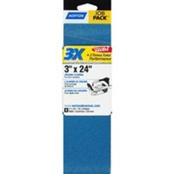 Norton  50g Sand Belt     3"x24"     5pk
